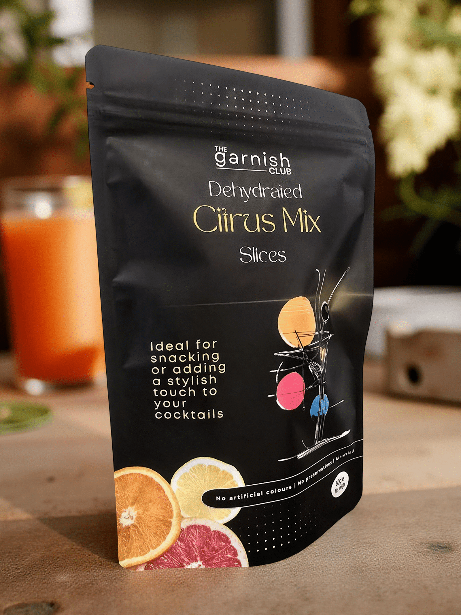 The Garnish Club Premium Dehydrated Citrus Mix Cocktail Garnish Slices