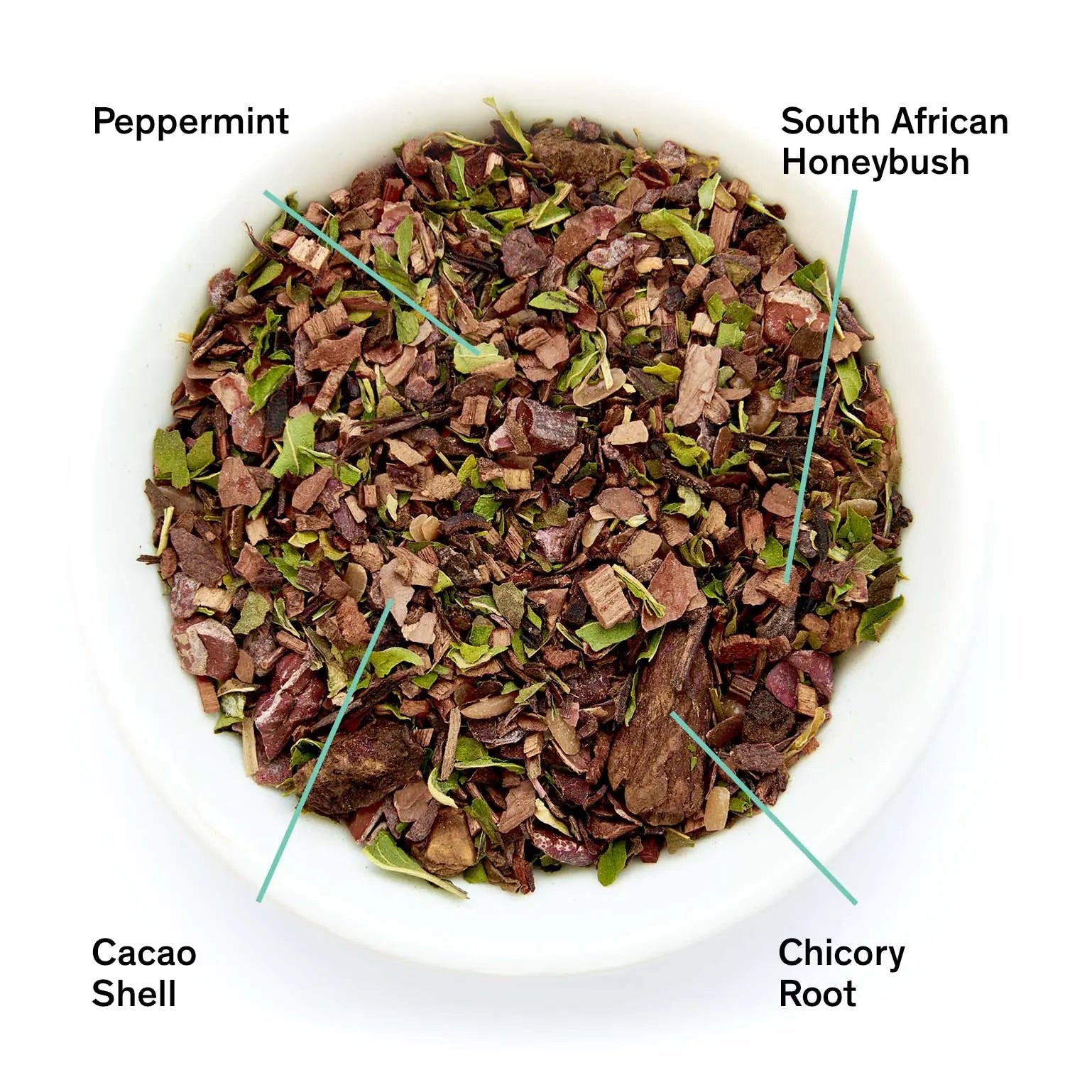 Historia de Amor - Té de Hierbas de Chocolate y Menta (Sin Cafeína)