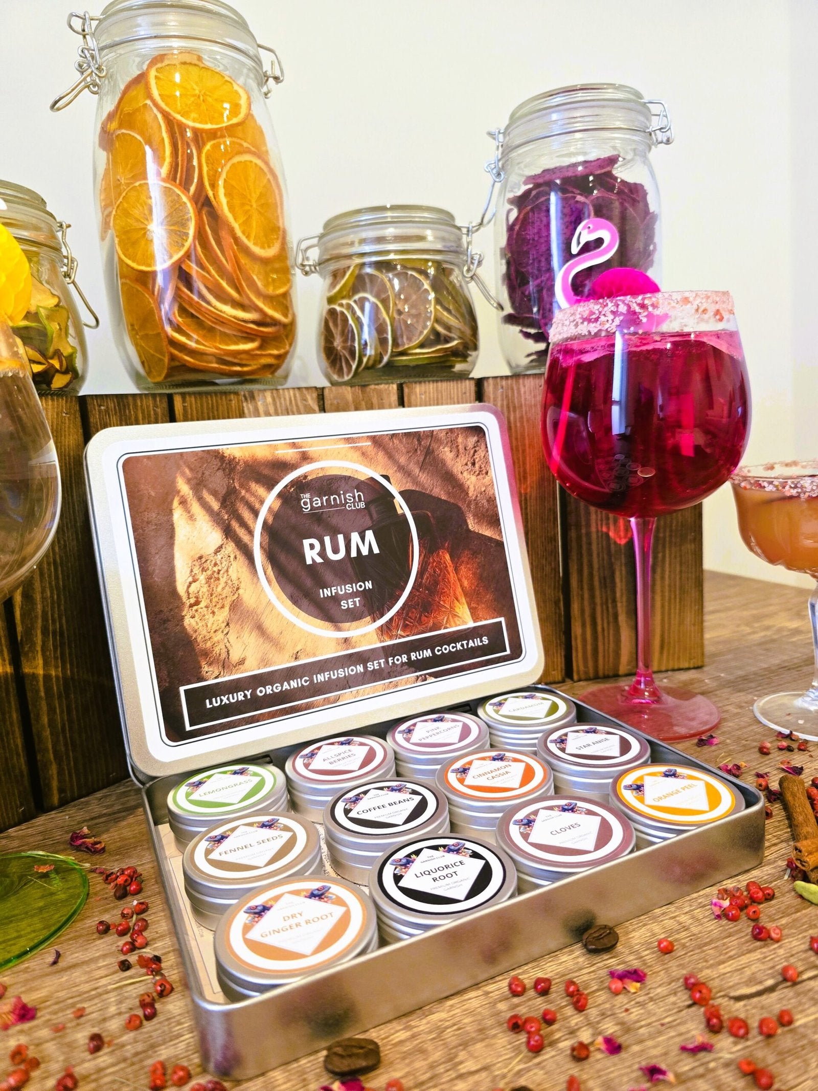 Premium Organic Botanicals – Rum Cocktails Infusion Set