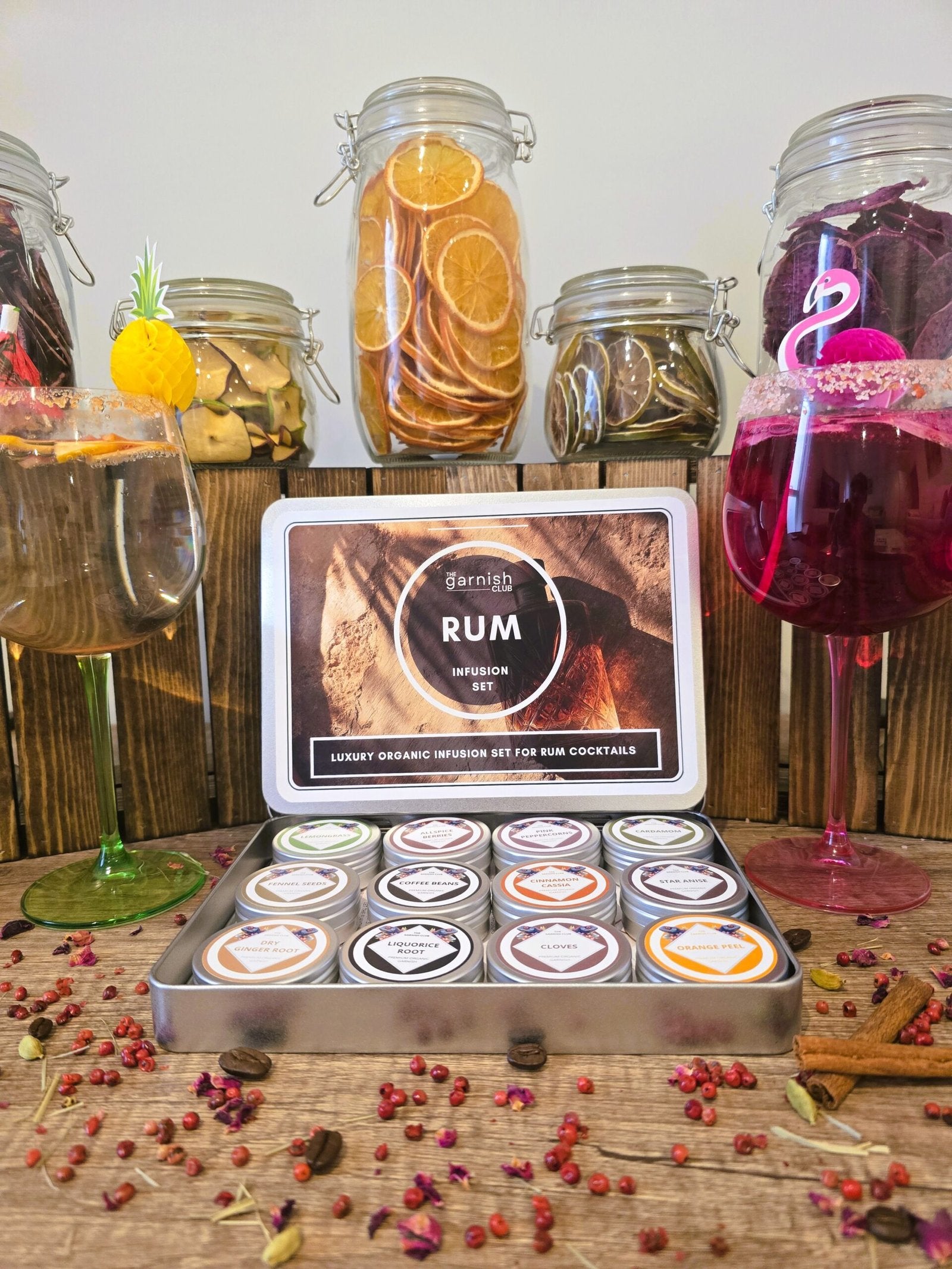 Premium Organic Botanicals – Rum Cocktails Infusion Set