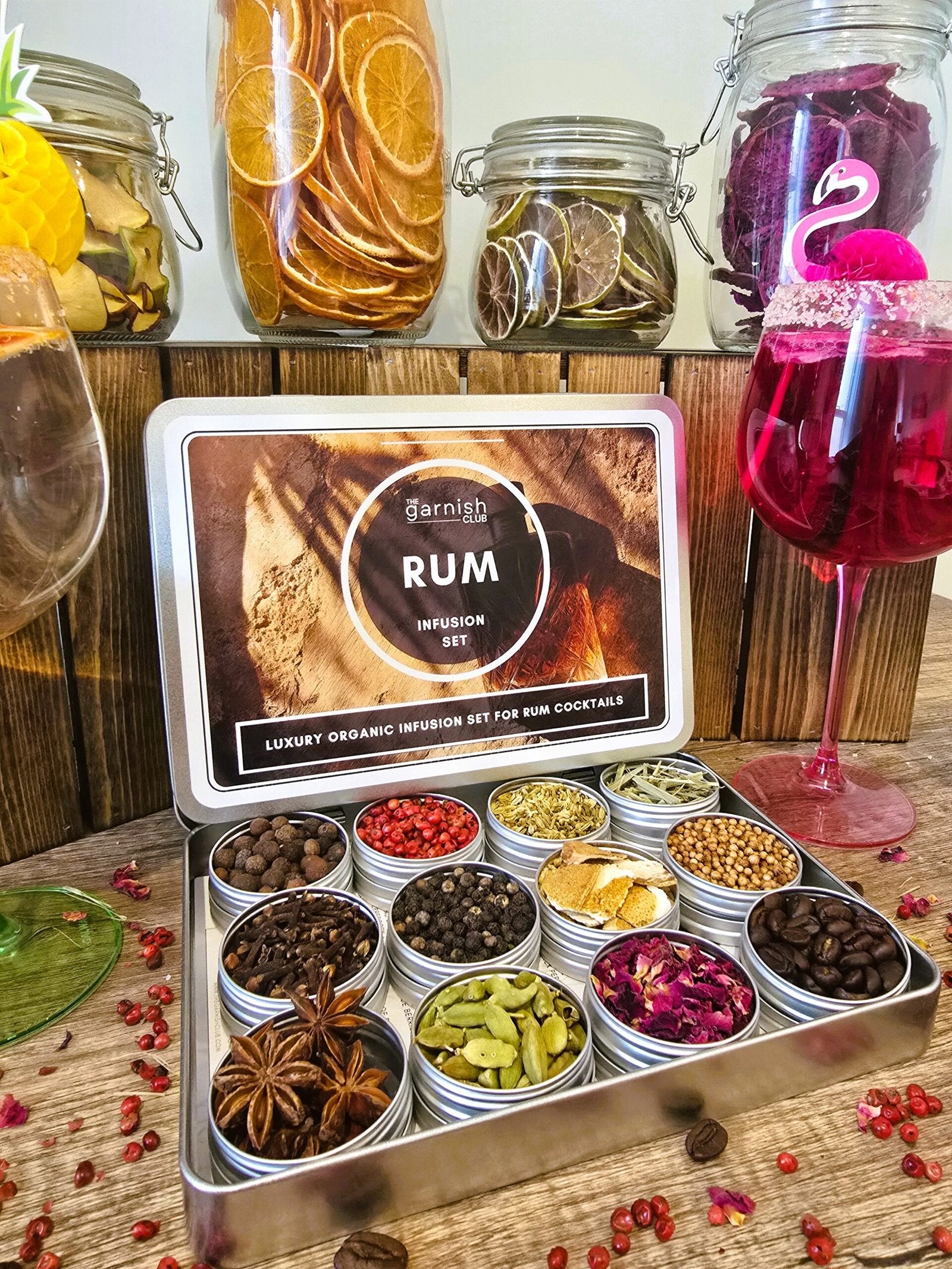 Premium Organic Botanicals – Rum Cocktails Infusion Set
