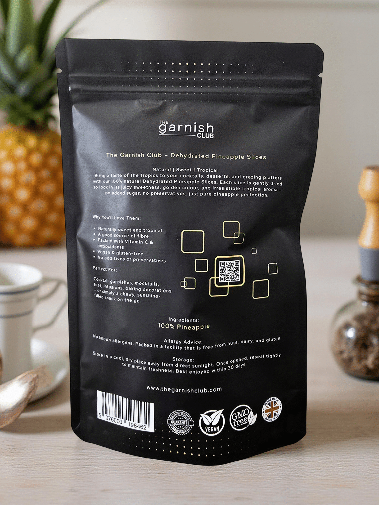 The Garnish Club Premium Dehydrated Pineapple Cocktail Garnish Slices