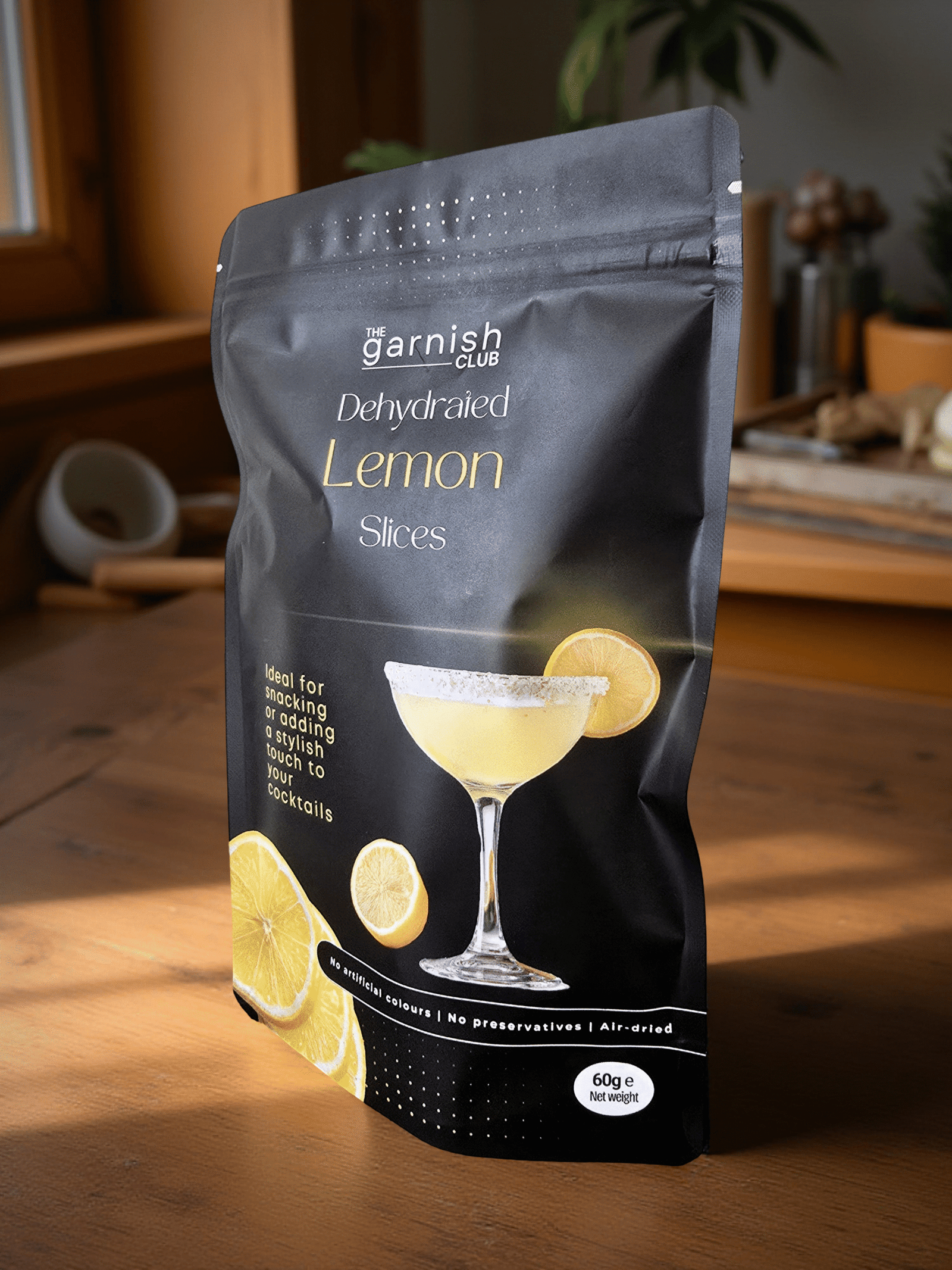 The Garnish Club Premium Dehydrated Lemon Cocktail Garnish Slices