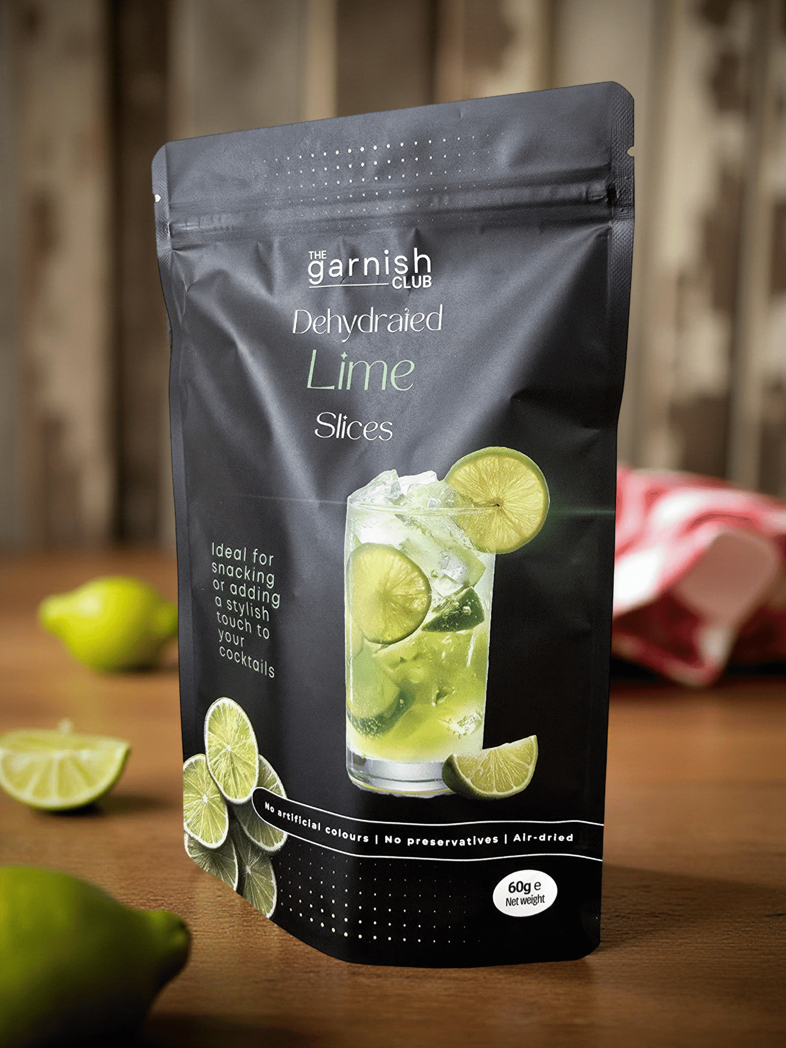 The Garnish Club Premium Dehydrated Lime Cocktail Garnish Slices