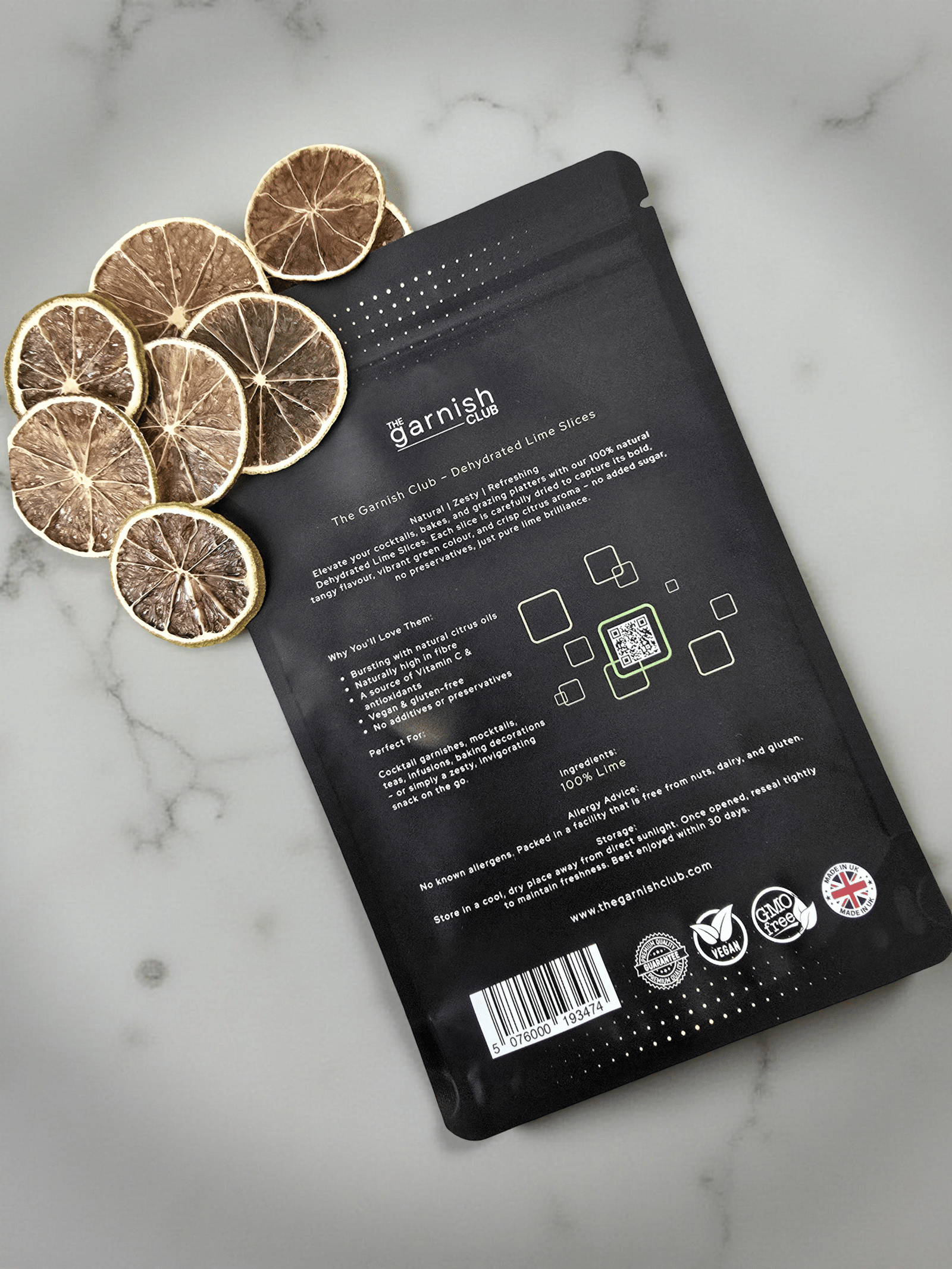The Garnish Club Premium Dehydrated Lime Cocktail Garnish Slices