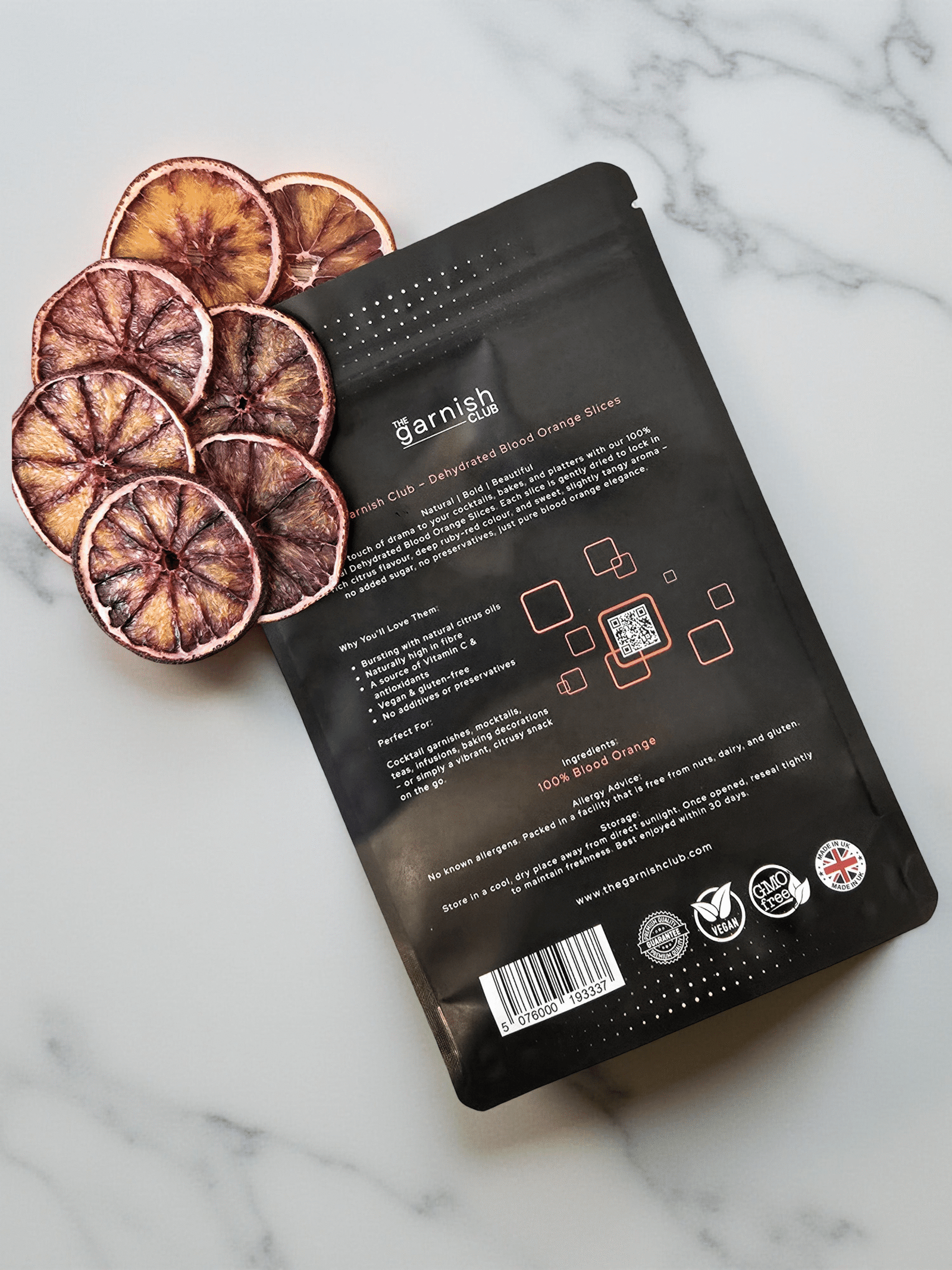 The Garnish Club Premium Dehydrated Blood Orange Cocktail Garnish Slices