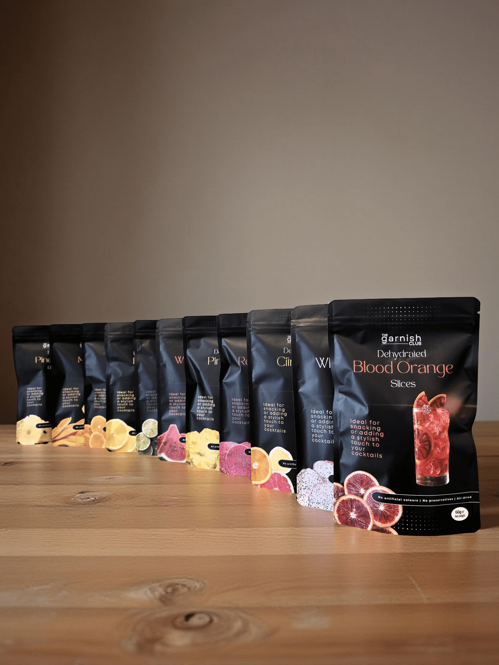 The Garnish Club Premium Dehydrated White Dragon Fruit Cocktail Garnish Slices