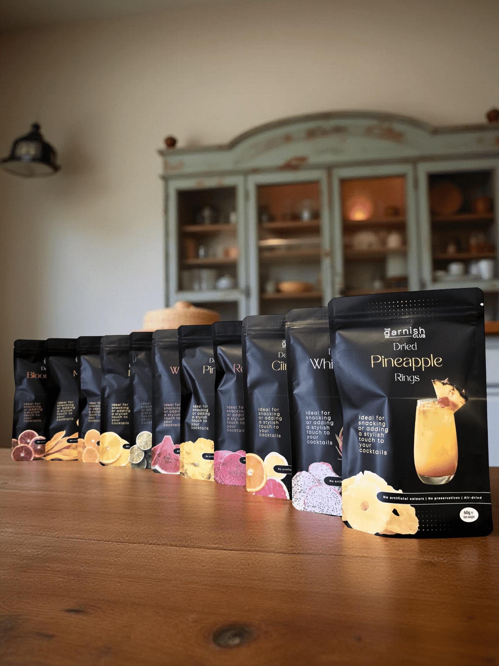 The Garnish Club Premium Dehydrated Pineapple Cocktail Garnish Slices