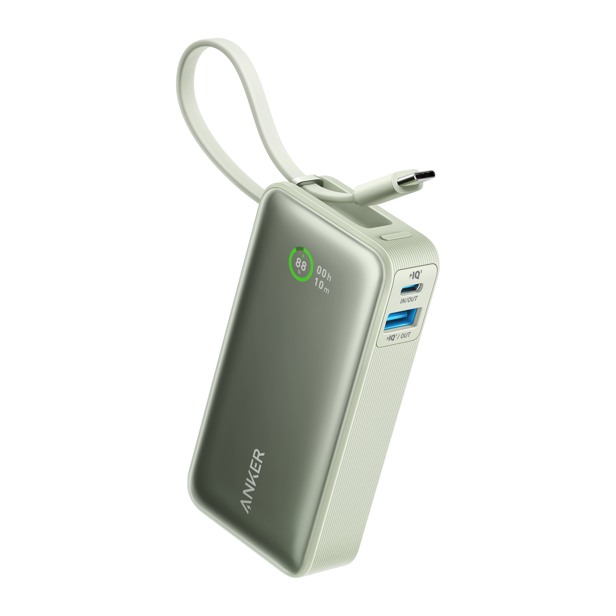 Batterie externe Anker Nano (30W, câble USB-C intégré)