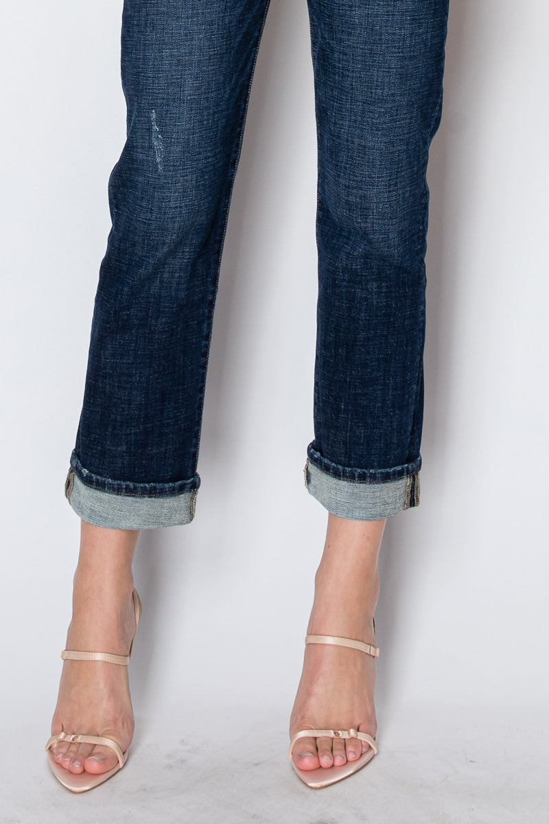 Zephyra Tummy Control High Rise Stretch Straight w/ Single Cuff