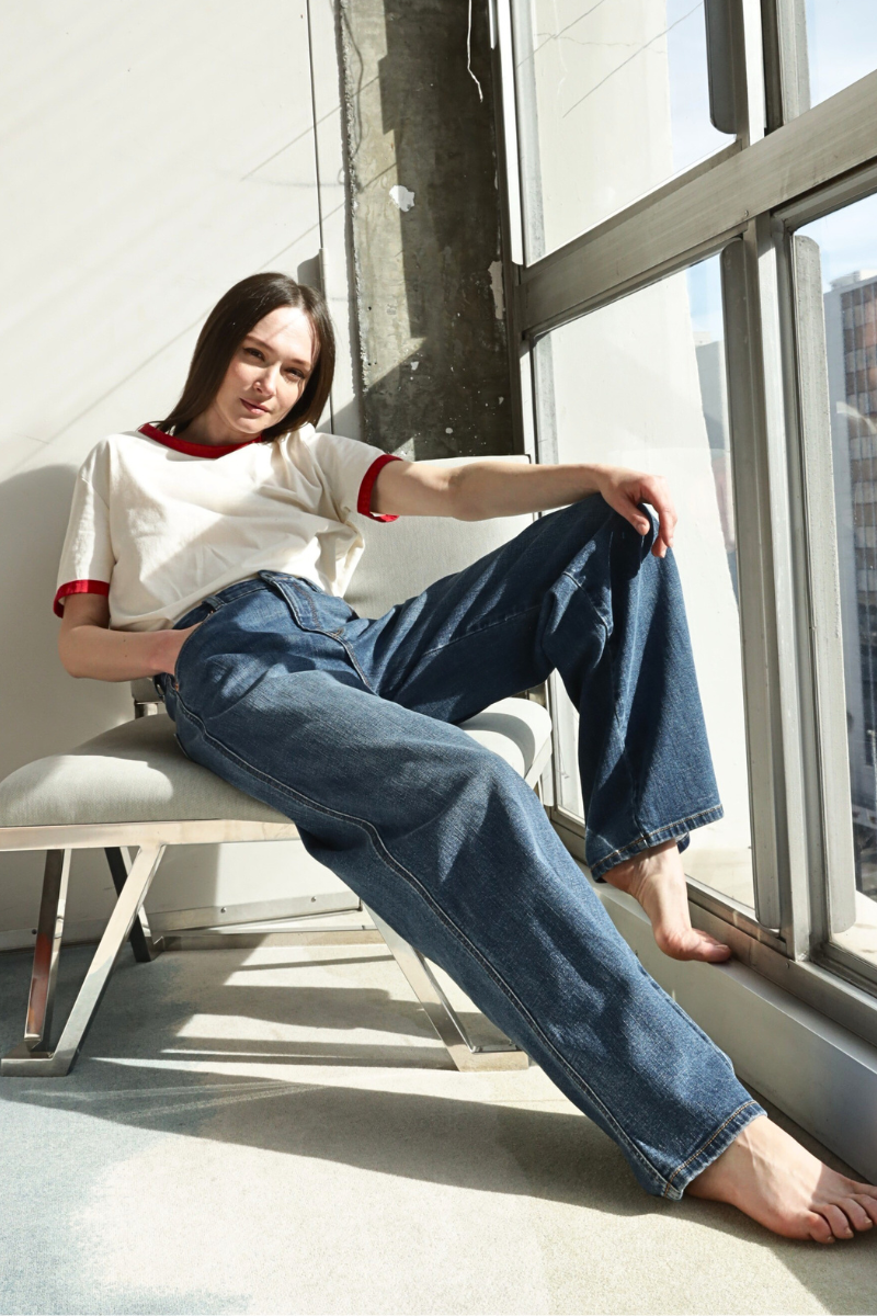 Relaxed High Rise Palazzo Jeans by Artemis Vintage – product view 8