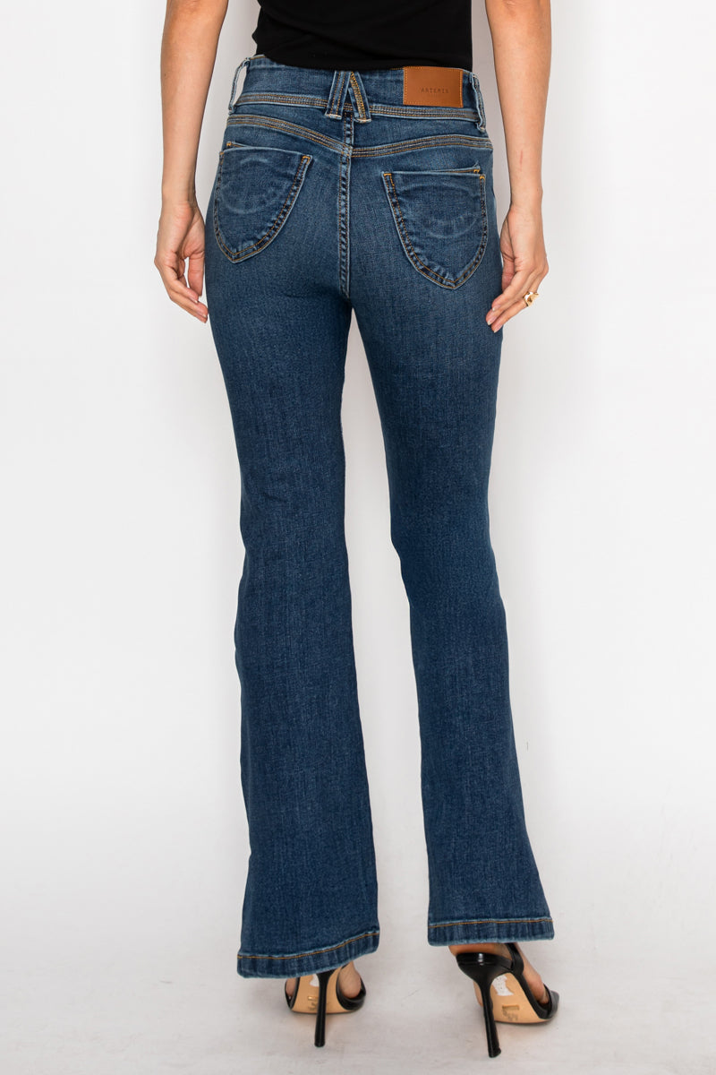 Simone Tummy Control High Rise Bootcut Jeans