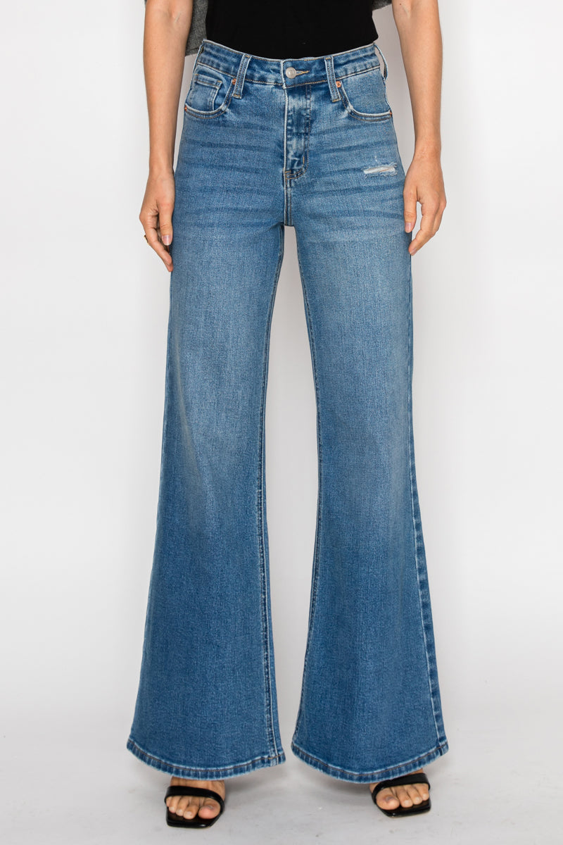 Reese Tummy Control Relaxed High Rise Palazzo Jeans by Artemis Vintage – product view 5