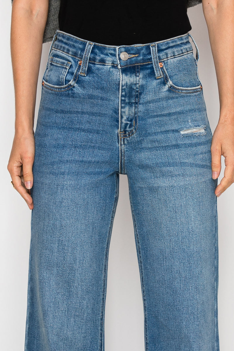 Reese Tummy Control Relaxed High Rise Palazzo Jeans by Artemis Vintage – product view 8