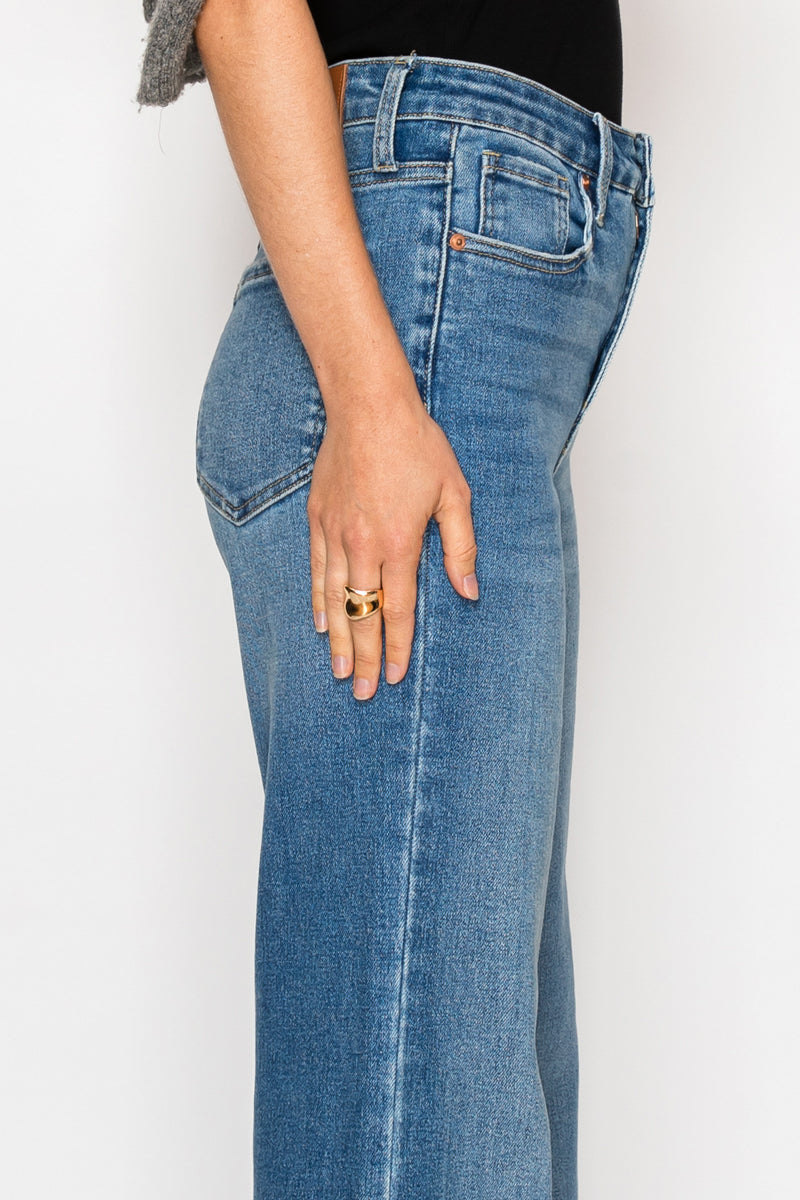 Reese Tummy Control Relaxed High Rise Palazzo Jeans by Artemis Vintage – product view 9