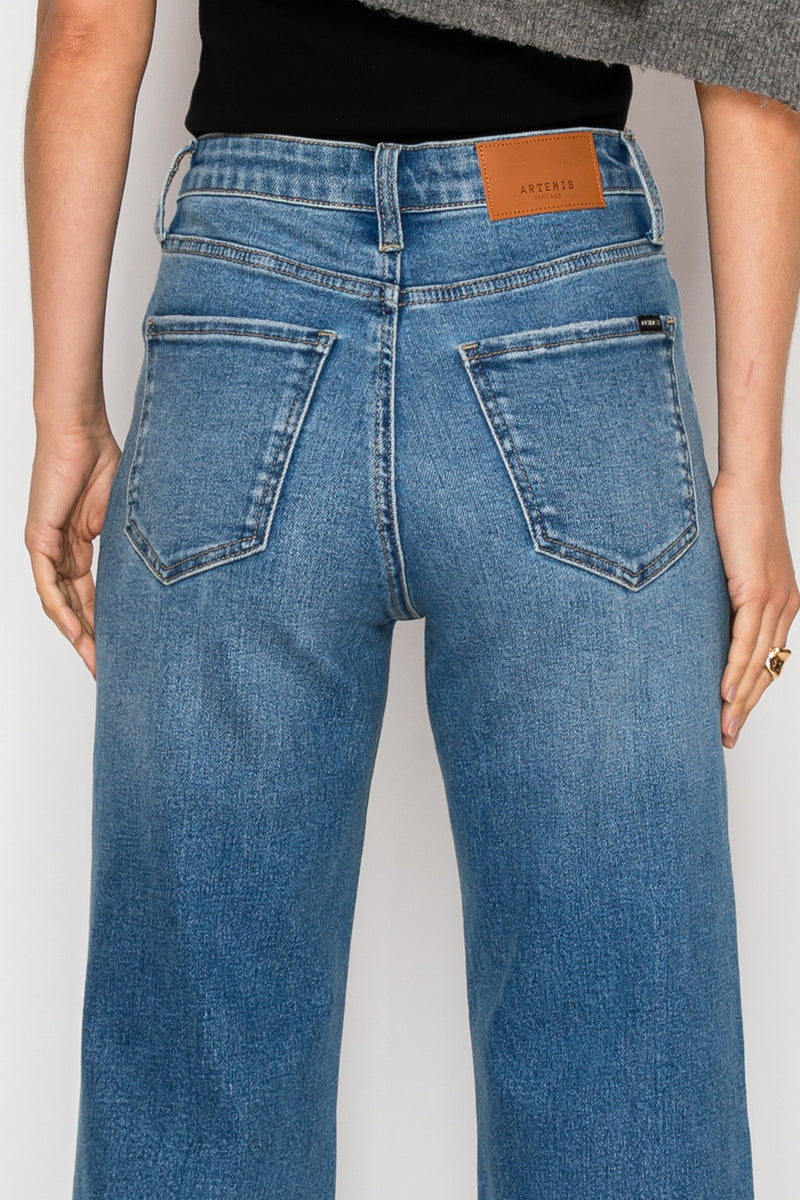 Reese Tummy Control Relaxed High Rise Palazzo Jeans by Artemis Vintage – product view 10