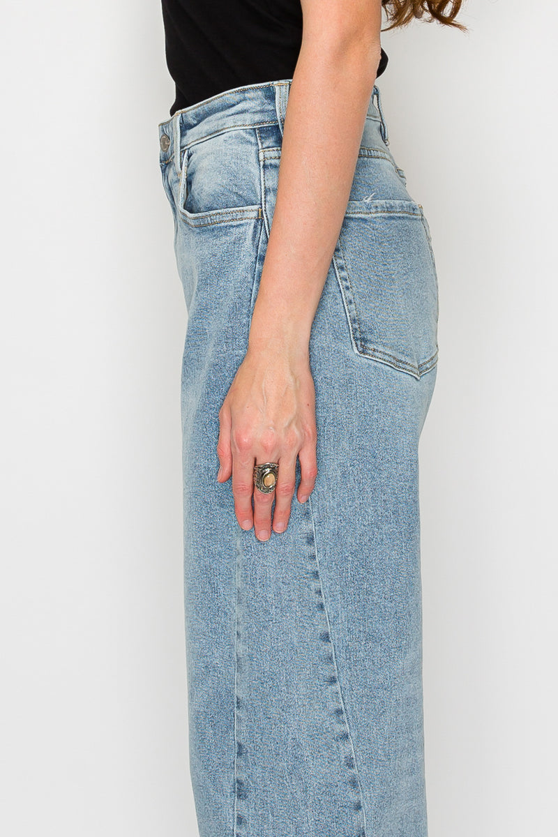 Harlow High Waisted Barrel Jeans Blue by Artemis by Artemis Vintage – product view 9