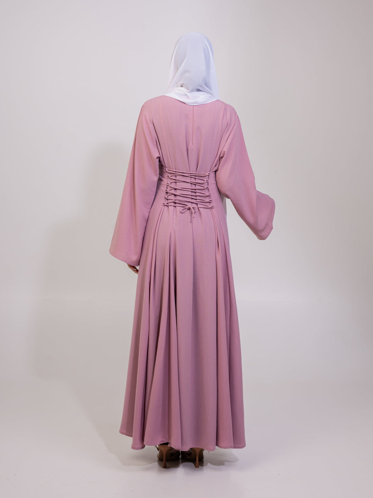 Robe Aidah nouée au dos - Mauve