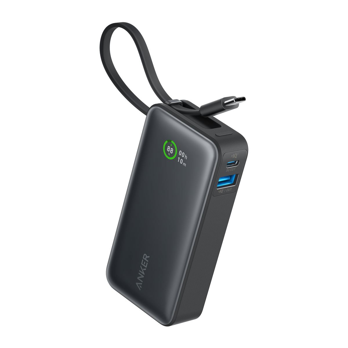 Batterie externe Anker Nano (30W, câble USB-C intégré)