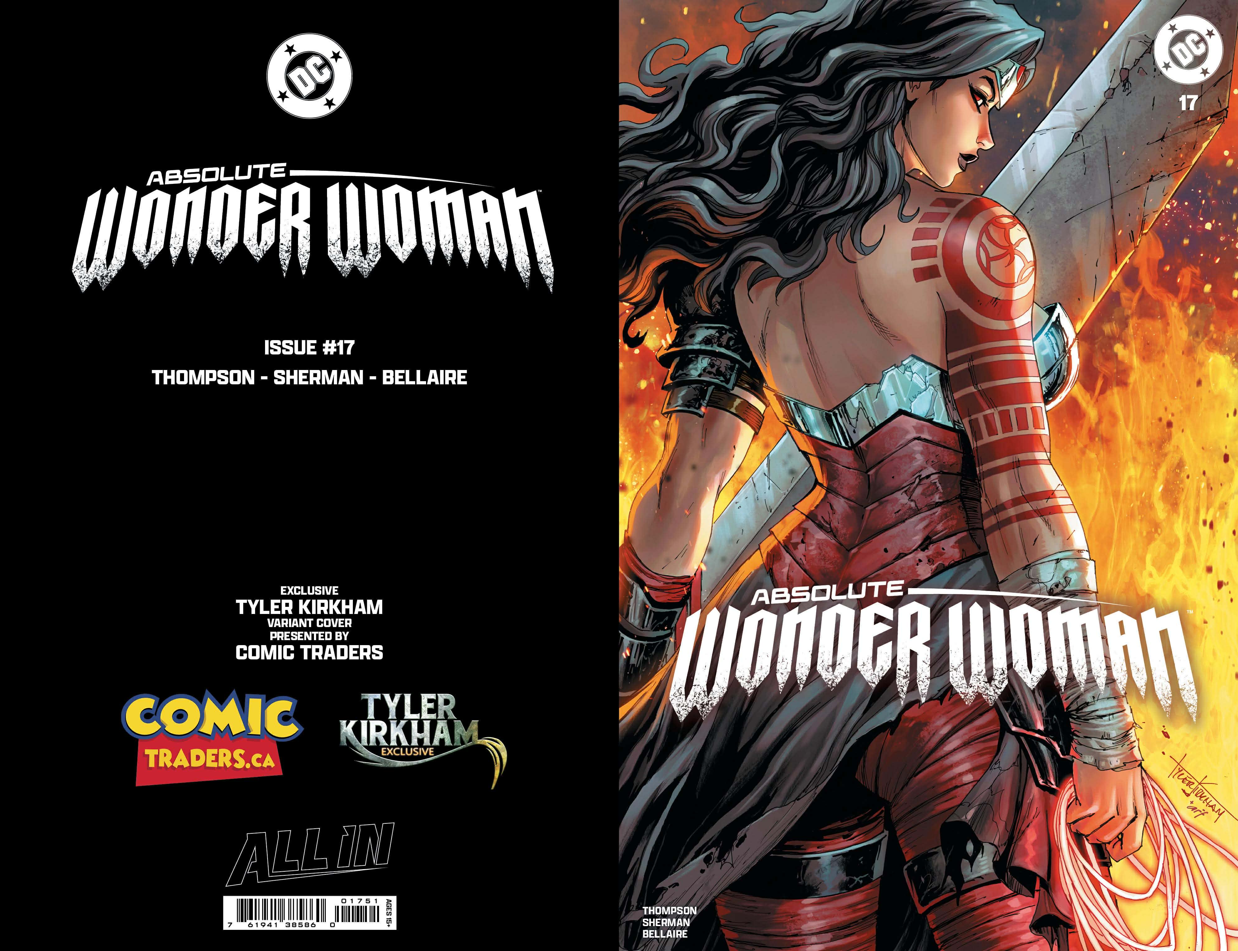 Absolute Wonder Woman #17 Portada Exclusiva de Tyler Kirkham (25/02/2026)
