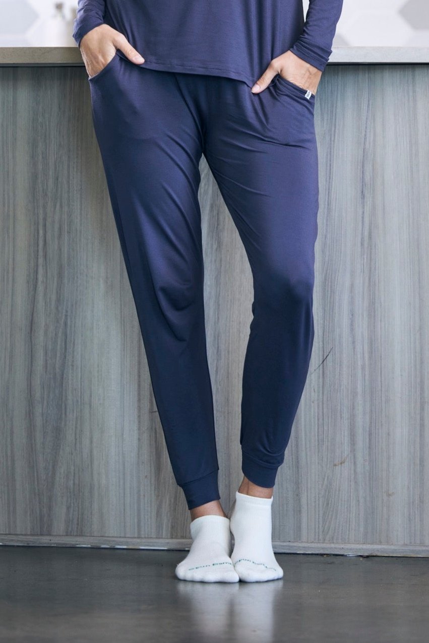 Women's Bamboo Lounge Set - Long Sleeve T-Shirt and Jogger Pants by Spun Bamboo – product view 6