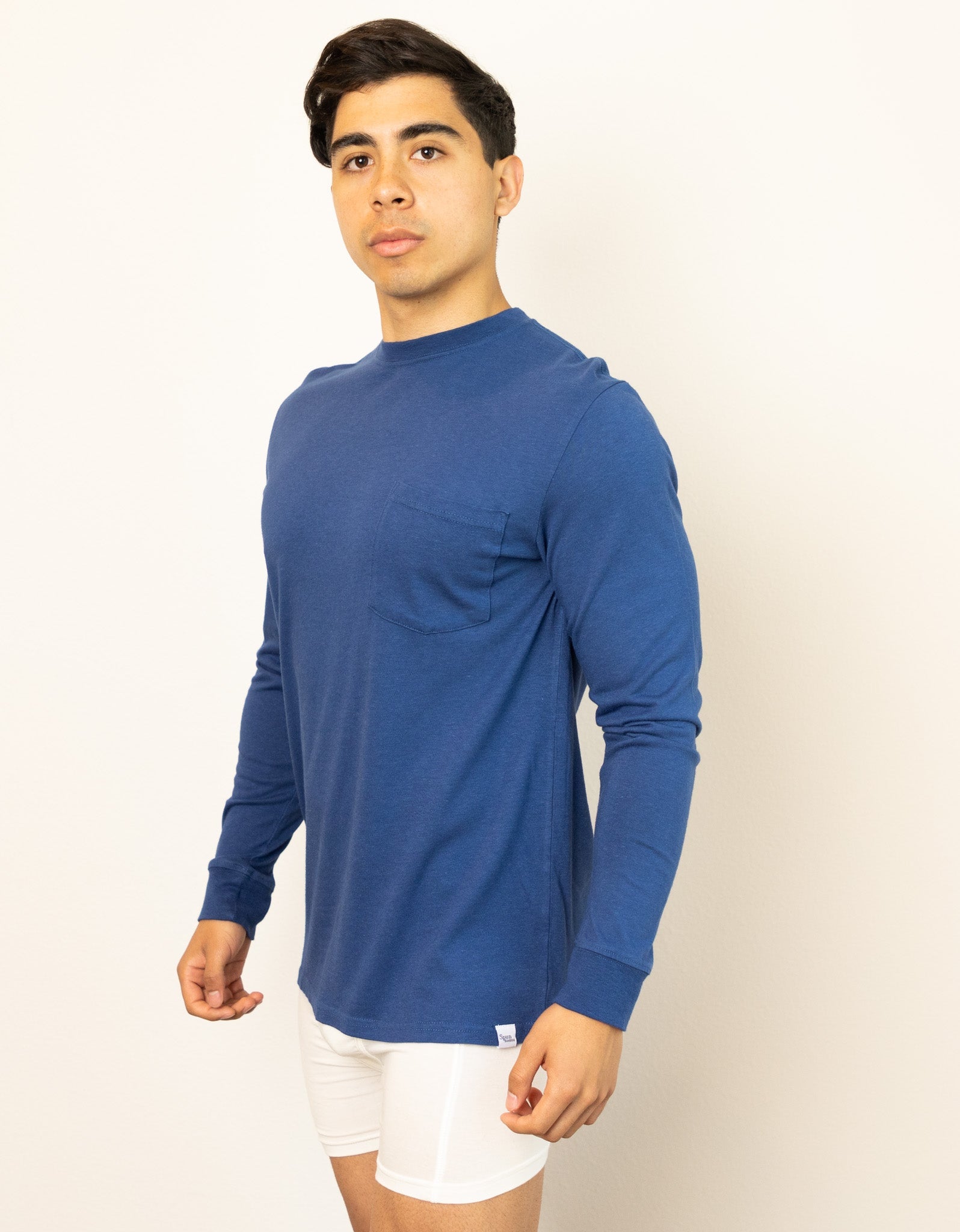 Men’s Bamboo Long Sleeve Crew Neck Tee