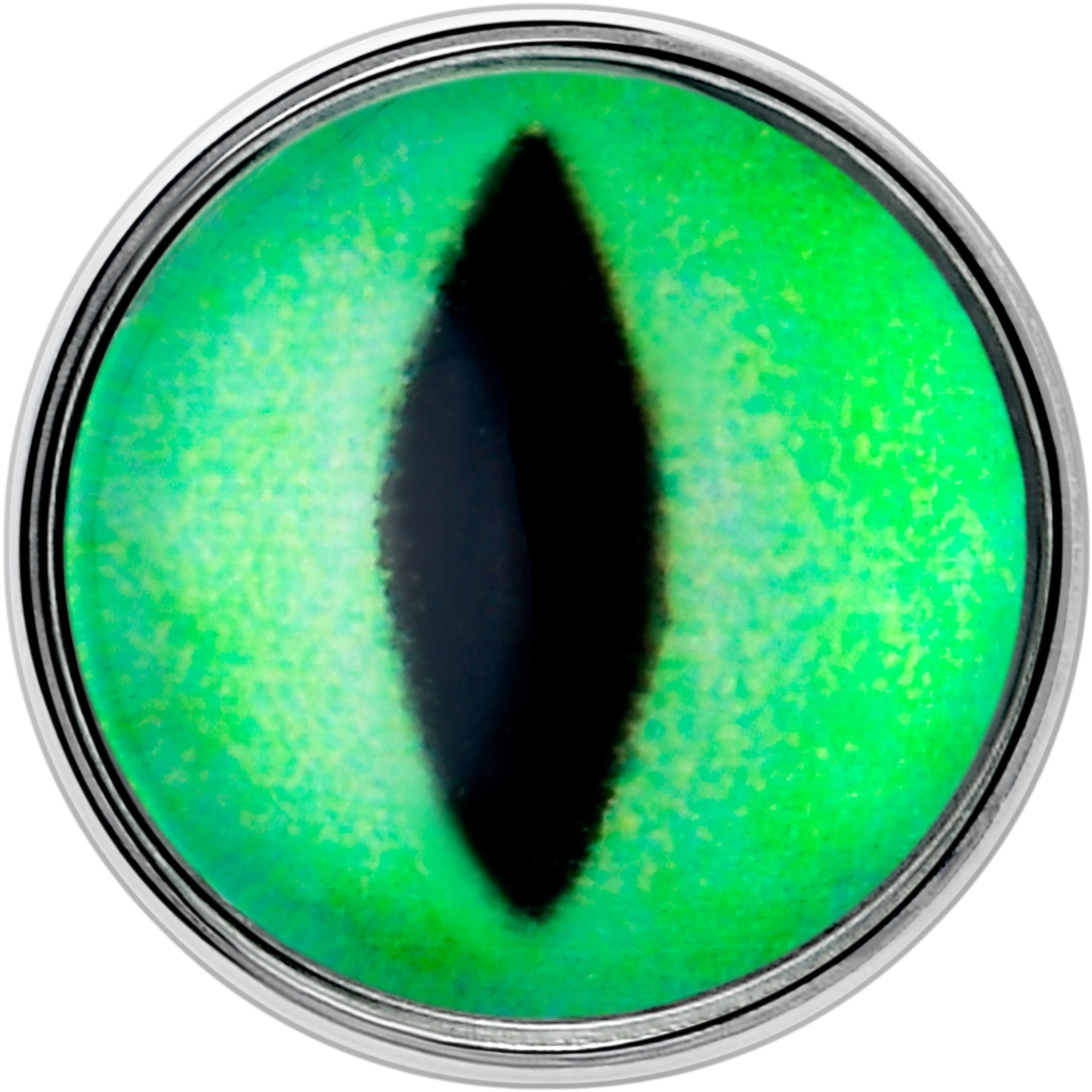 UV Reactive Cat Eye Tongue Ring