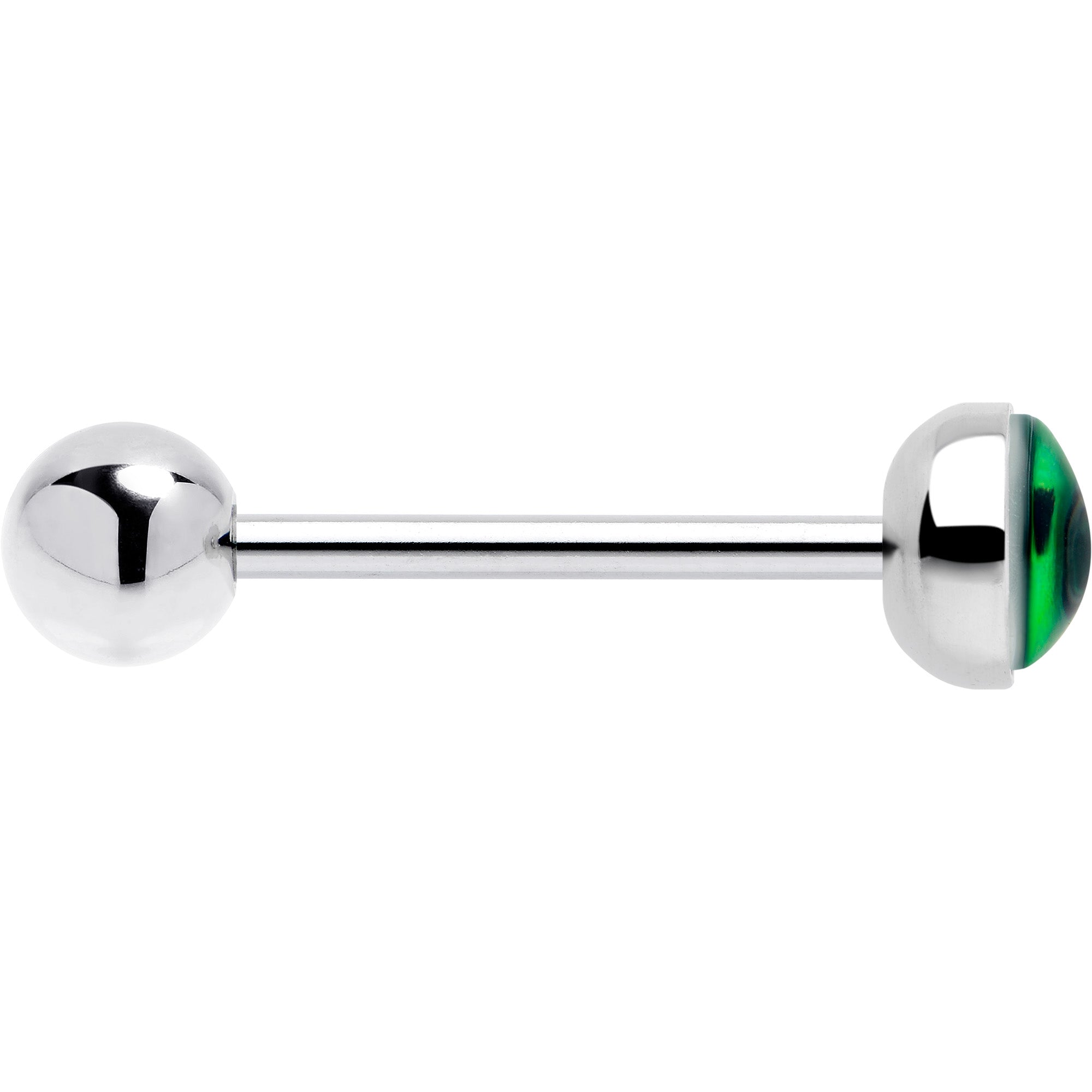 UV Reactive Cat Eye Tongue Ring