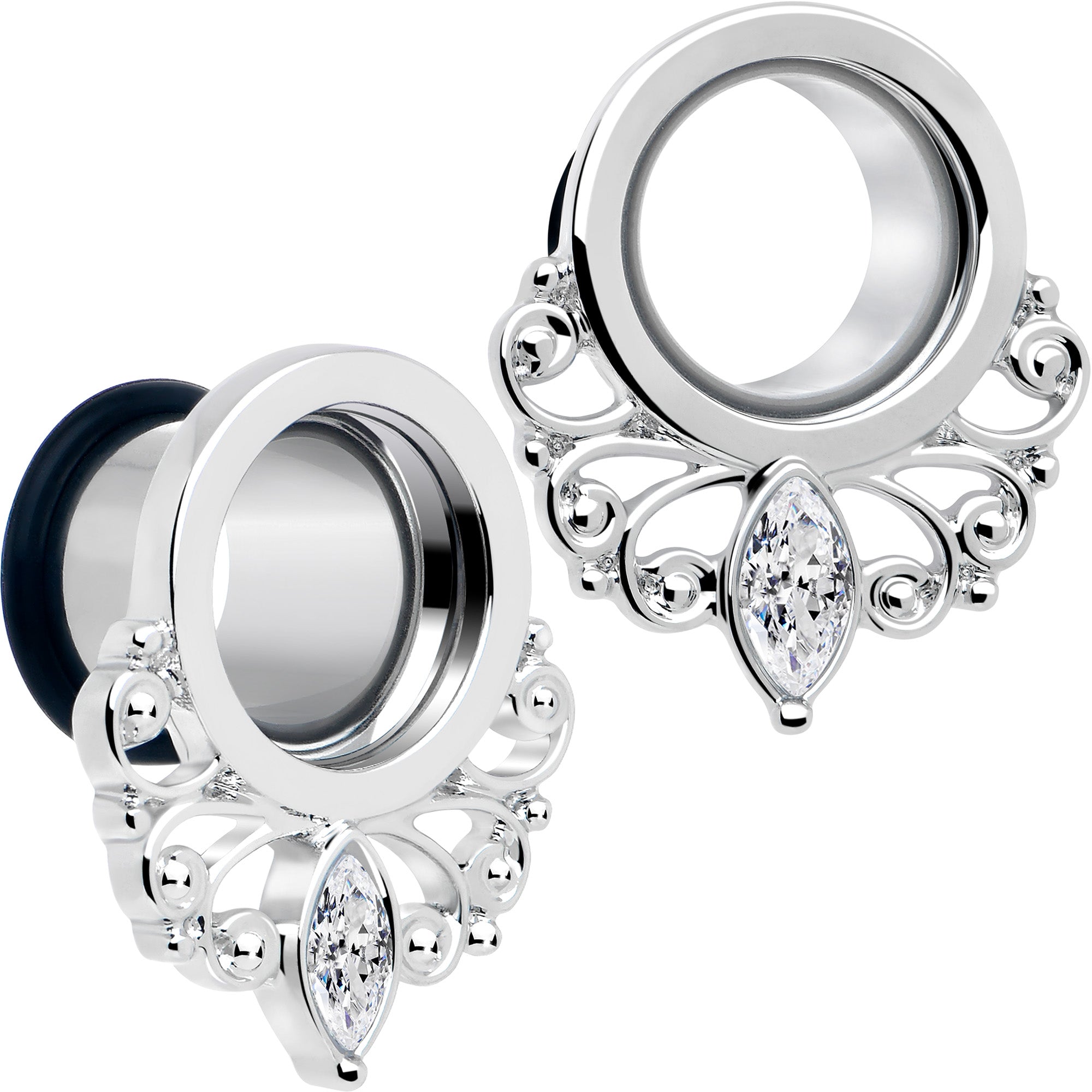Filigree Gem Drop Tunnel Plug Set