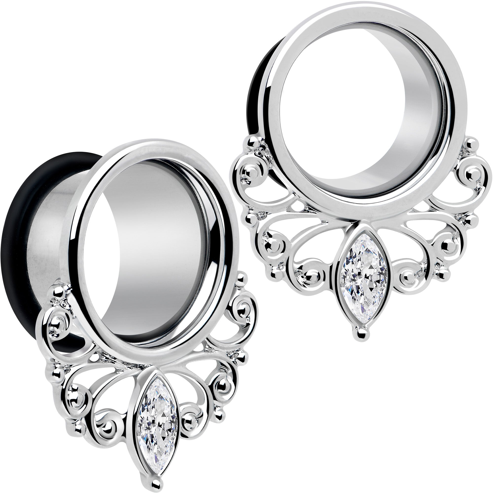 Filigree Gem Drop Tunnel Plug Set