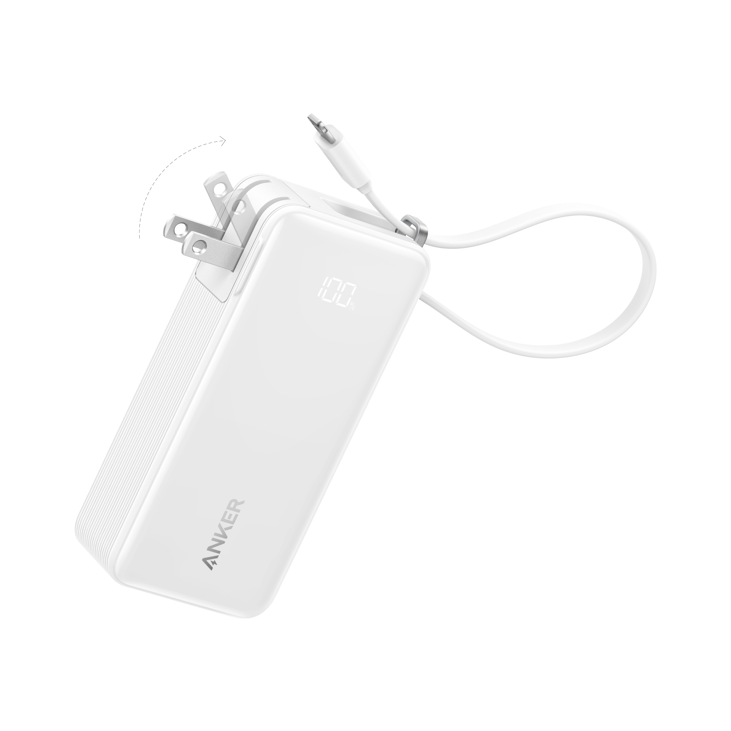 Batterie externe Anker (10K, Fusion, Câble intégré)