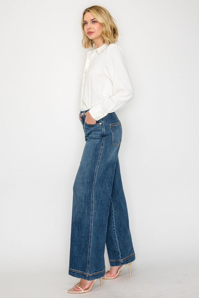 Relaxed High Rise Palazzo Jeans by Artemis Vintage – product view 5