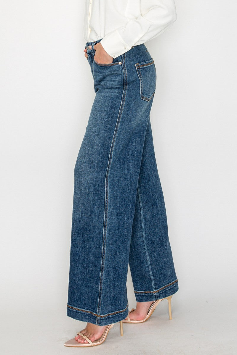 Relaxed High Rise Palazzo Jeans by Artemis Vintage – product view 3