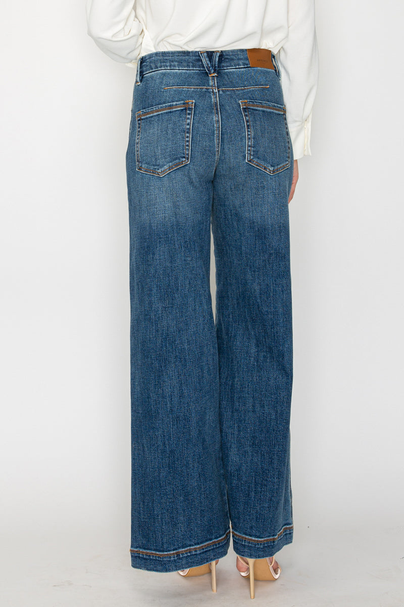Relaxed High Rise Palazzo Jeans by Artemis Vintage – product view 4