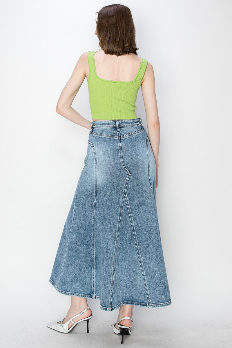 Kayla Denim Maxi Skirt by Artemis Vintage – product view 7