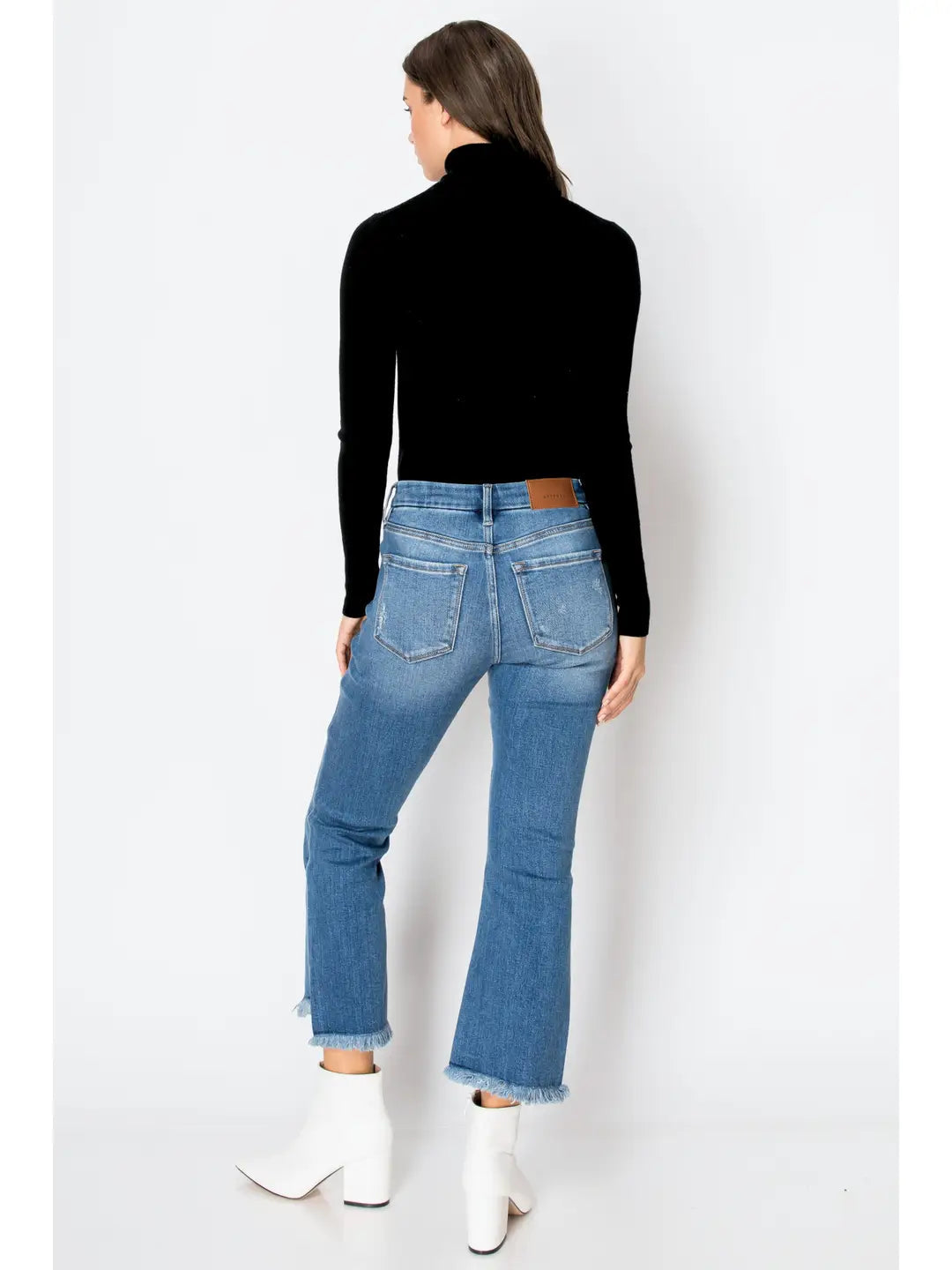 Eco Friendly Crop Flare Jeans by Artemis Vintage – product view 6