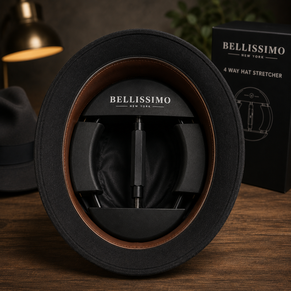 Bellissimo 4-Way Wooden Hat Stretcher & Maintainer; product view 2.