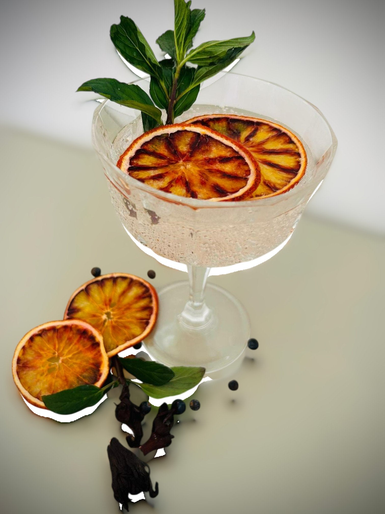 The Garnish Club Premium Dehydrated Blood Orange Cocktail Garnish Slices