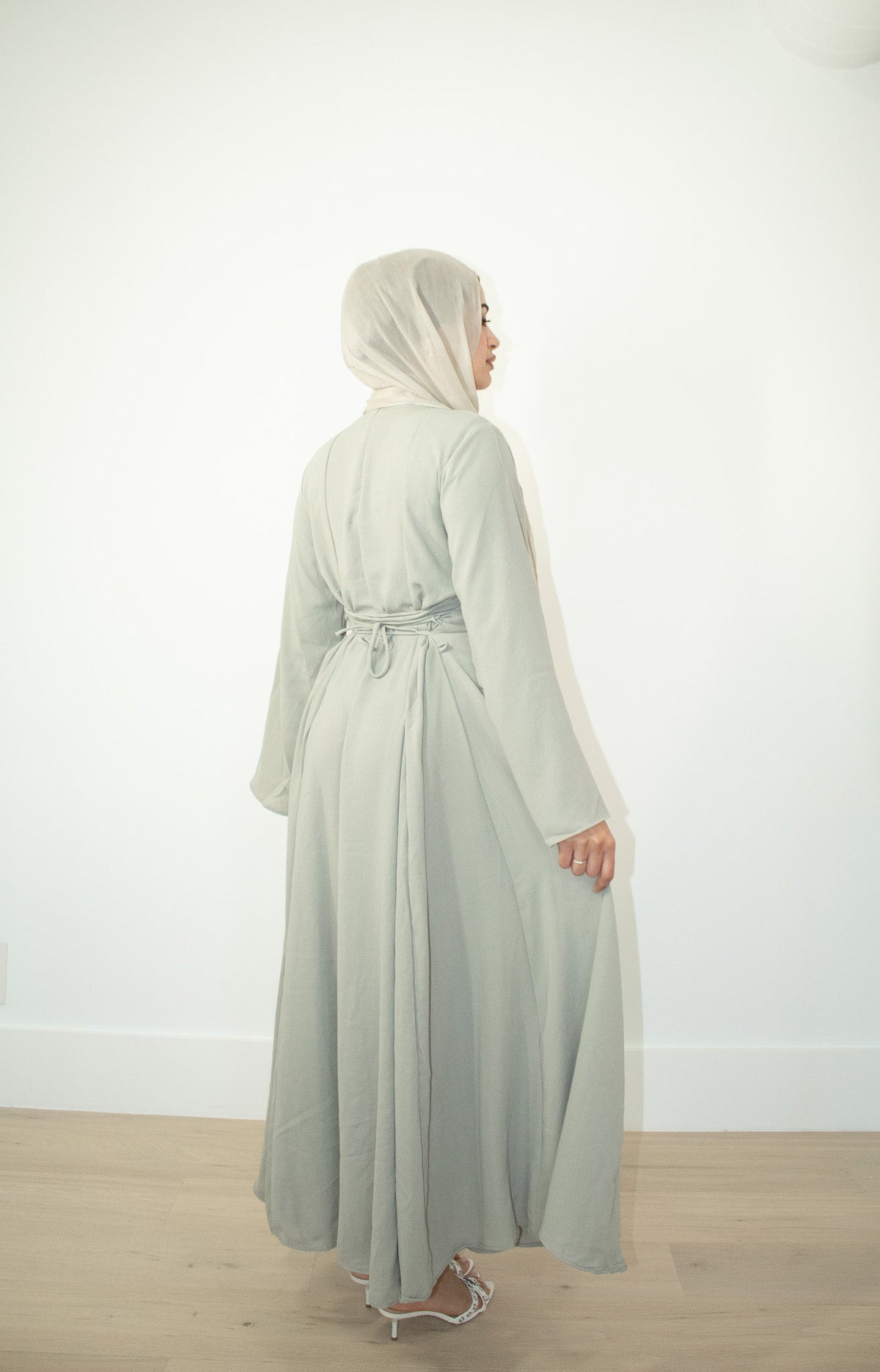 Aidah Tie Back Dress - Sage