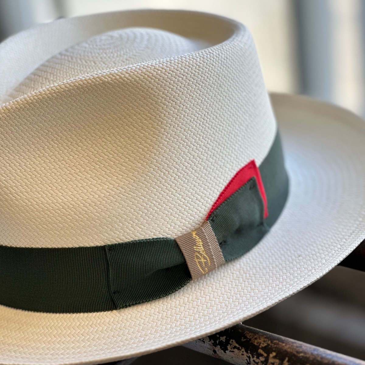 Bellissimo Panama Fox Elite Green Hat; product view 2.