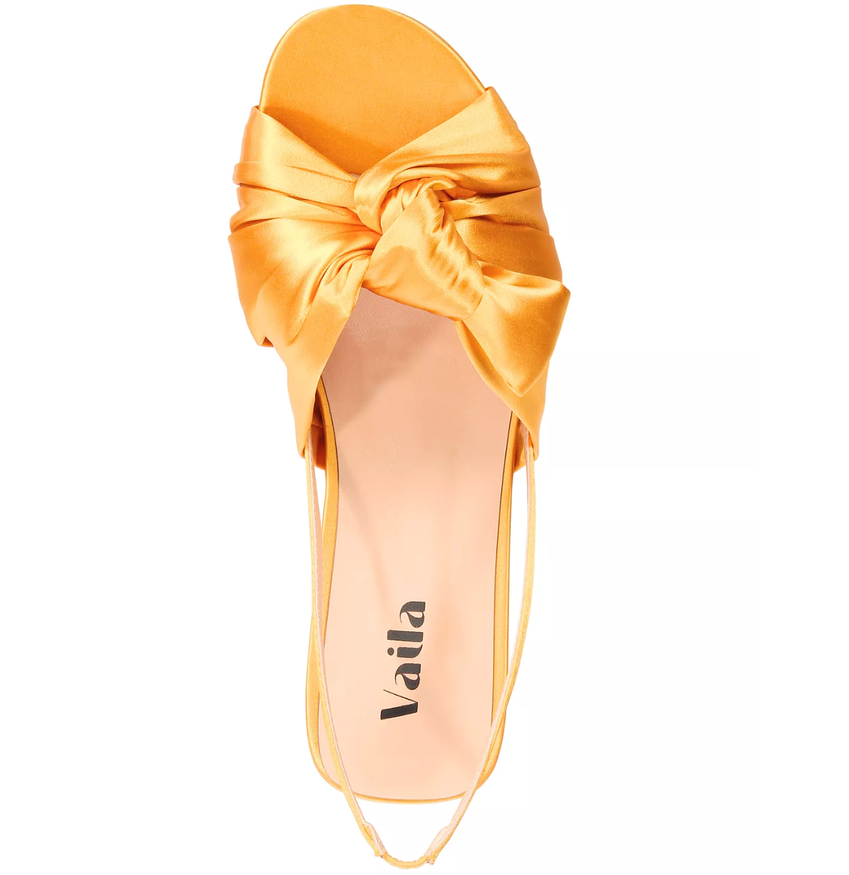 LILA Marigold Satin Bow-Detail Sandals