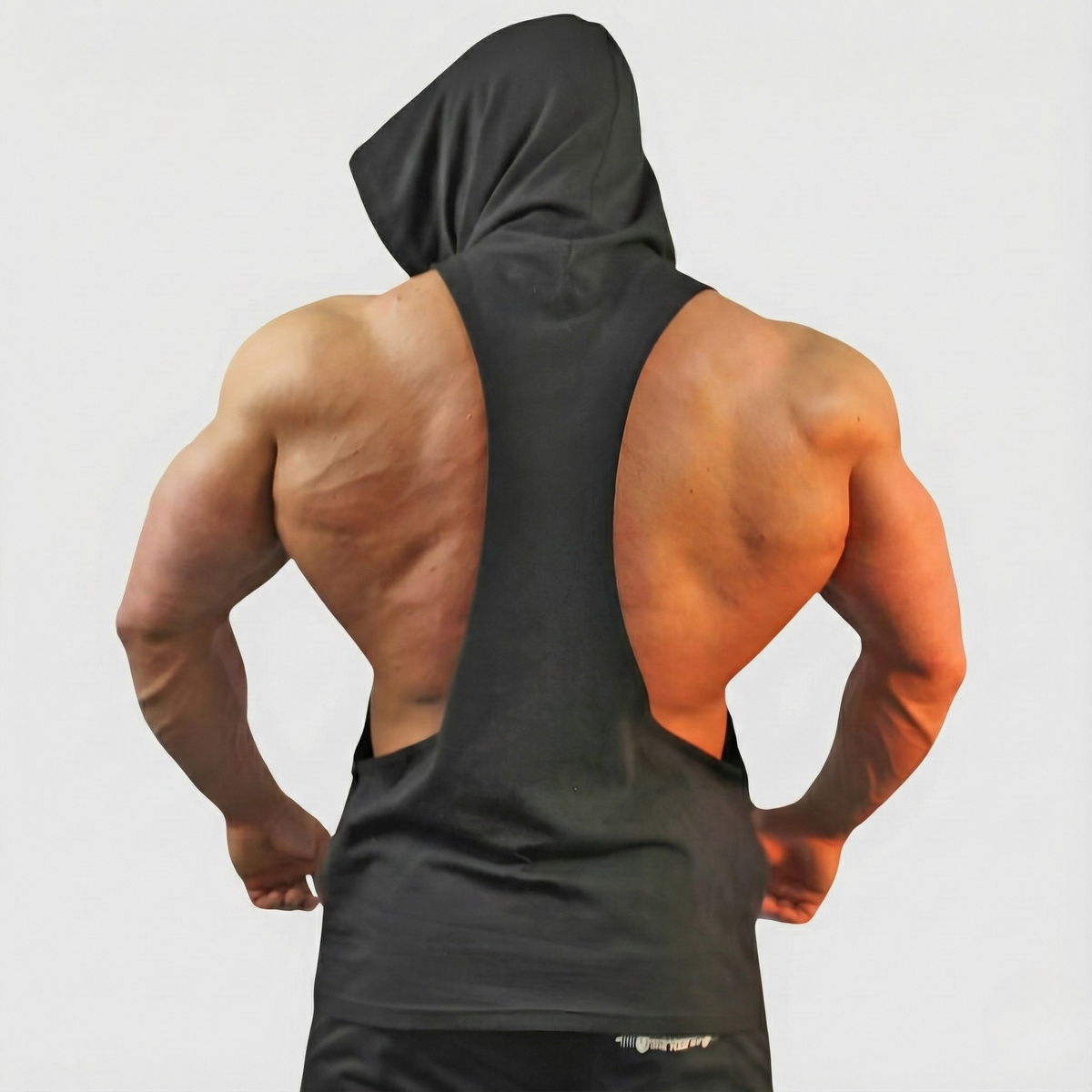 Physique Bodyware Men's Sleeveless Training Hoodie, product view 1.