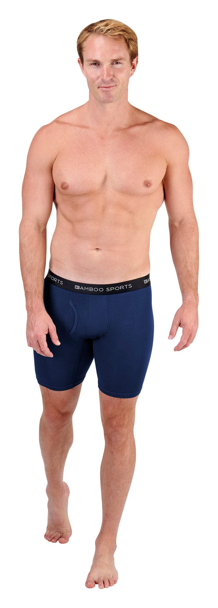 Men's Bamboo Sports Boxer Briefs - 4 Pack