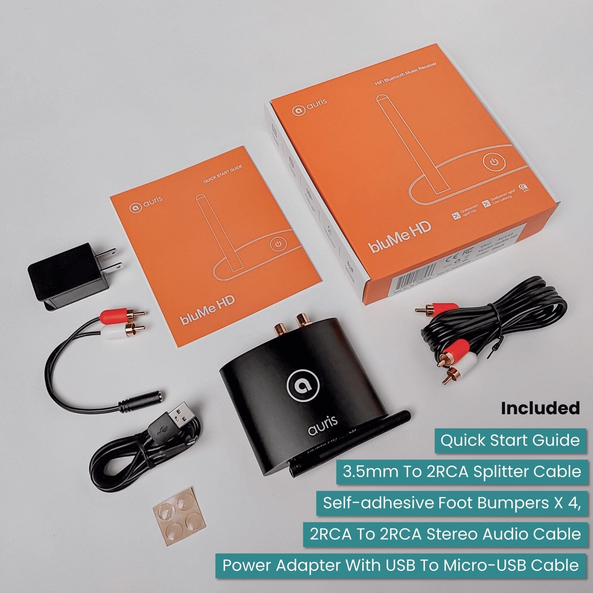 Receptor de música Bluetooth HiFi HD bluMe