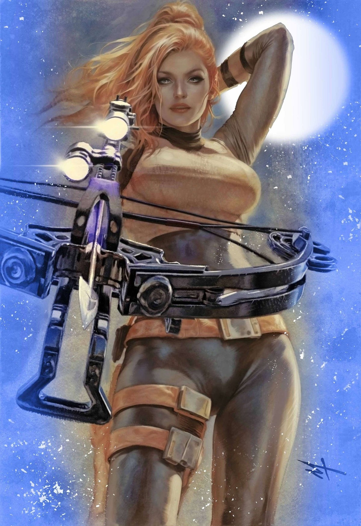 Marco Turini exclusive Virgin Variant B cover for Image Comics and Skybound’s Scarlett #3, limited to 750 copies.