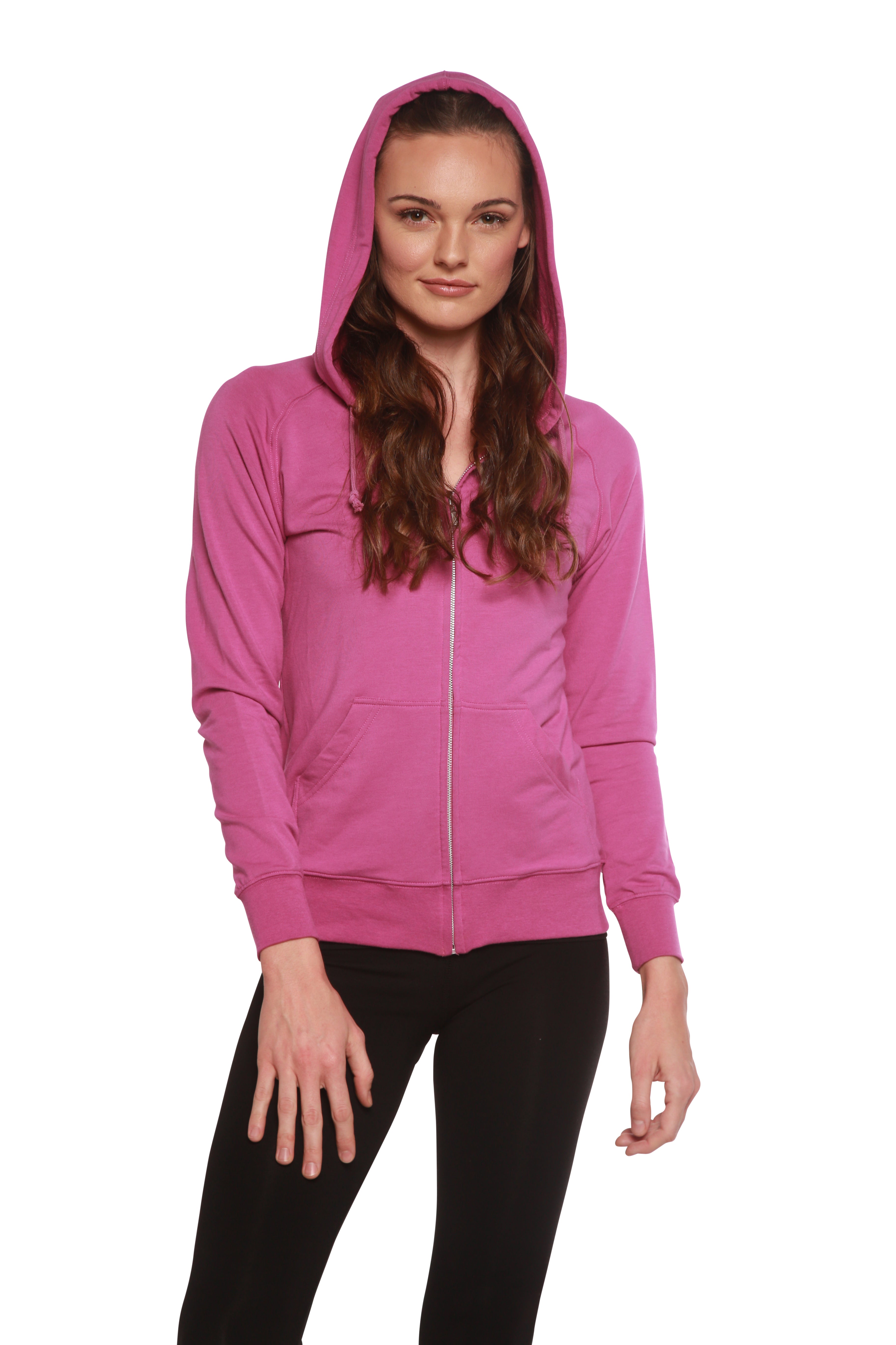 Sudadera con capucha de felpa francesa de bambú para mujer