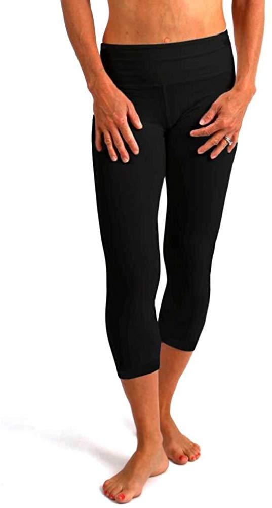 Women's Bamboo Viscose/Cotton Capri Style Leggings by Spun Bamboo – product view 2
