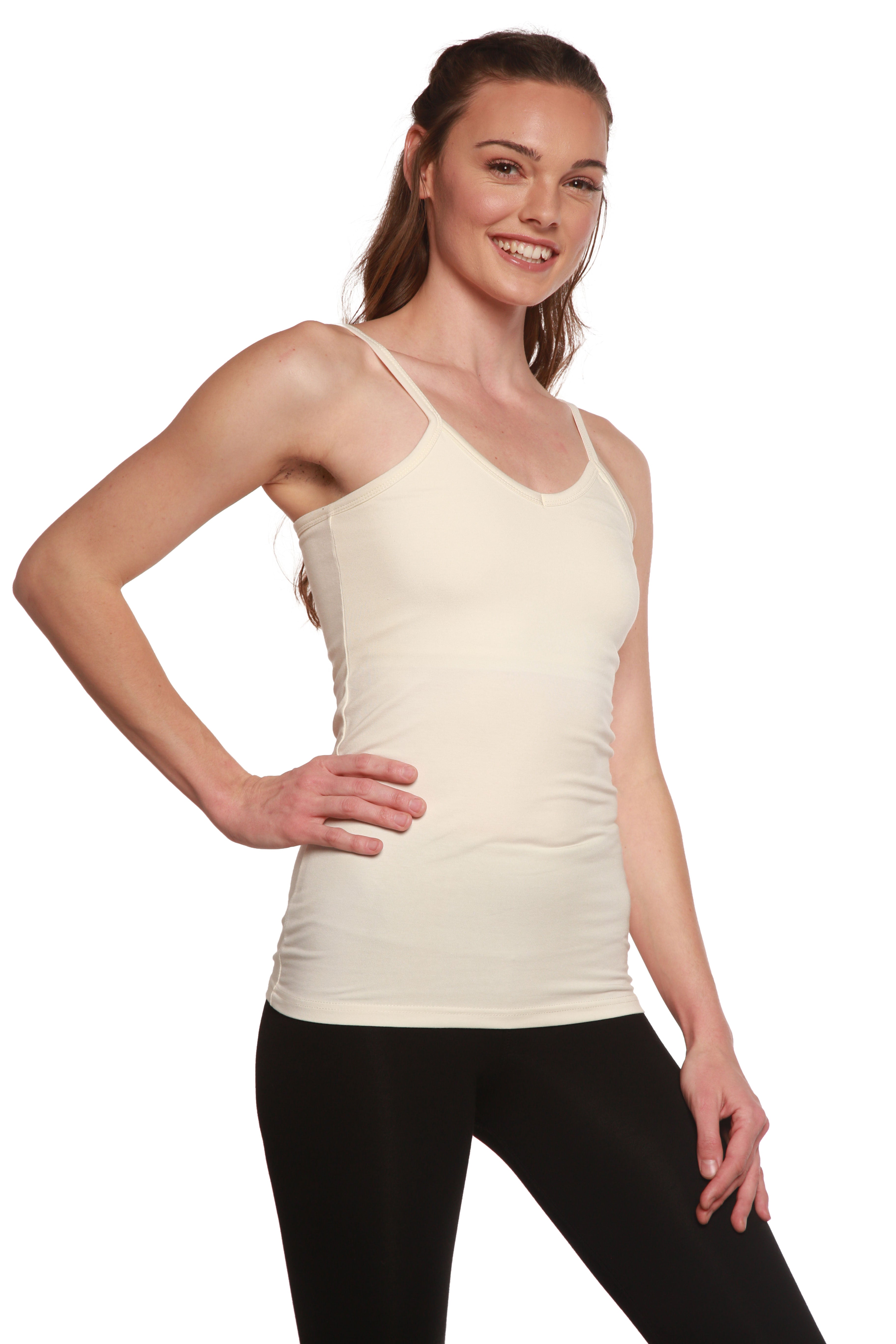 Women’s Bamboo Shelf Bra Camisole Tank Top