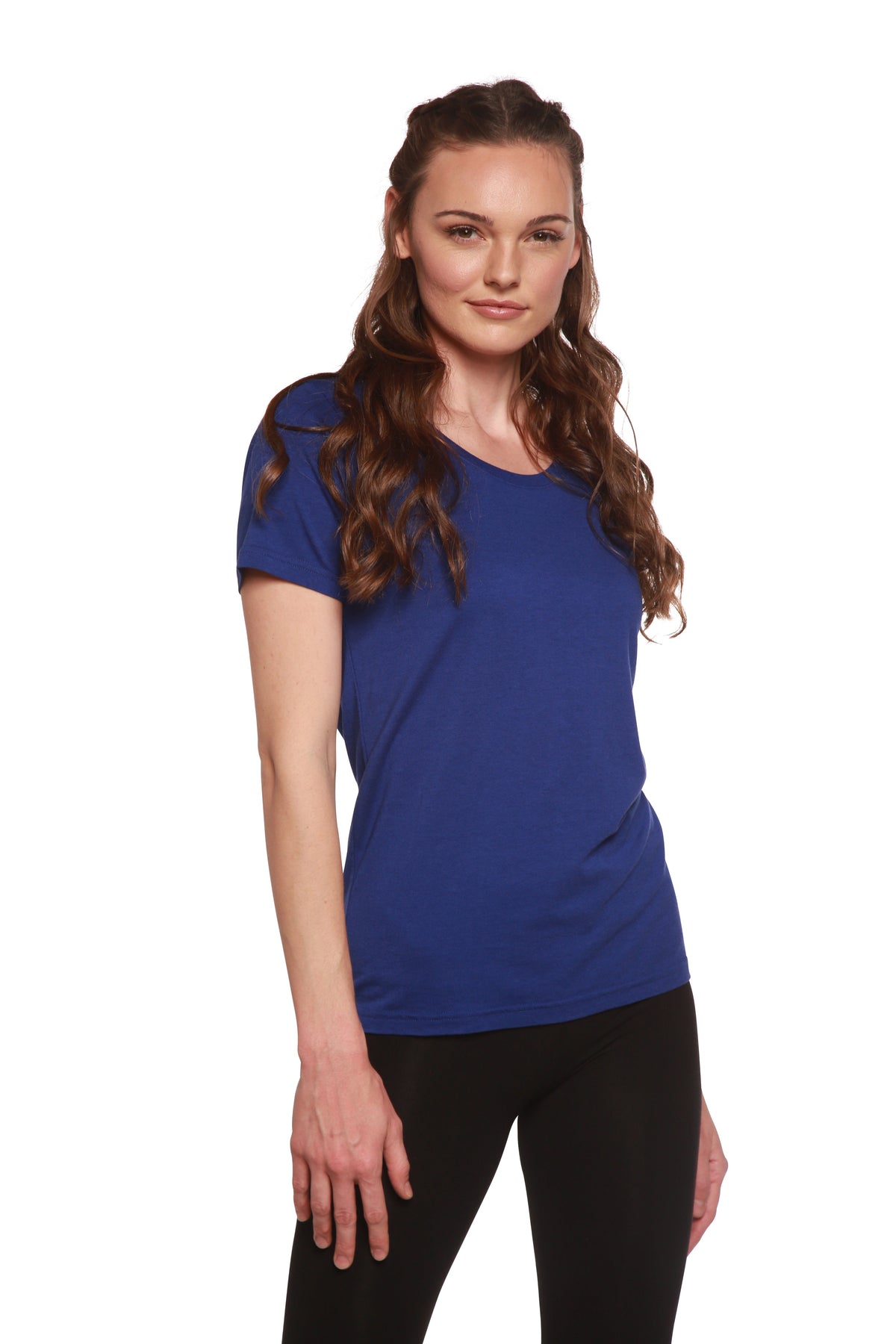 Women's Bamboo/Cotton Short Sleeve Scoop Neck T-Shirt by Spun Bamboo – product view 3