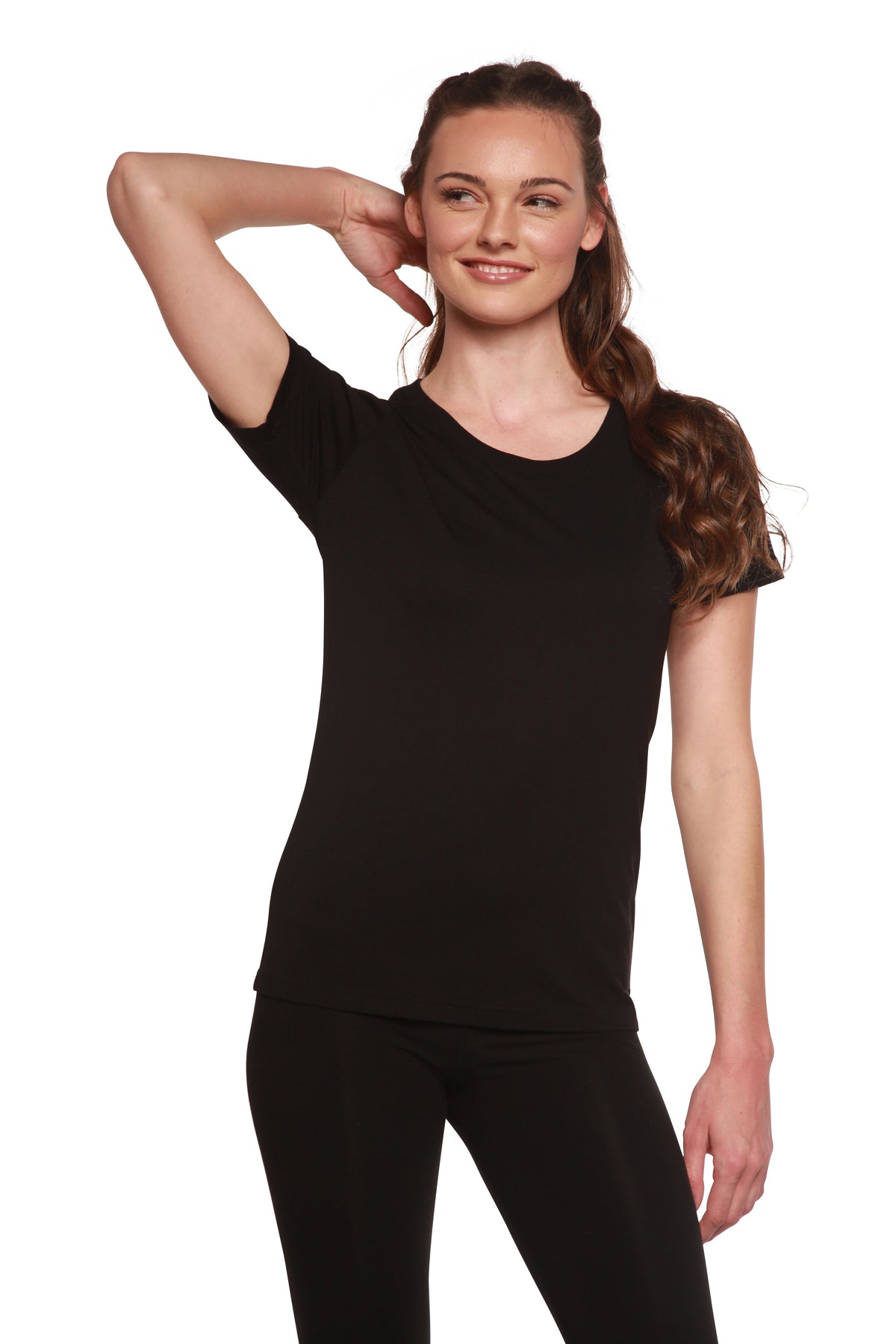 Women's Bamboo/Cotton Short Sleeve Scoop Neck T-Shirt by Spun Bamboo – product view 6